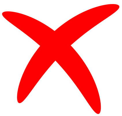 red cross mark